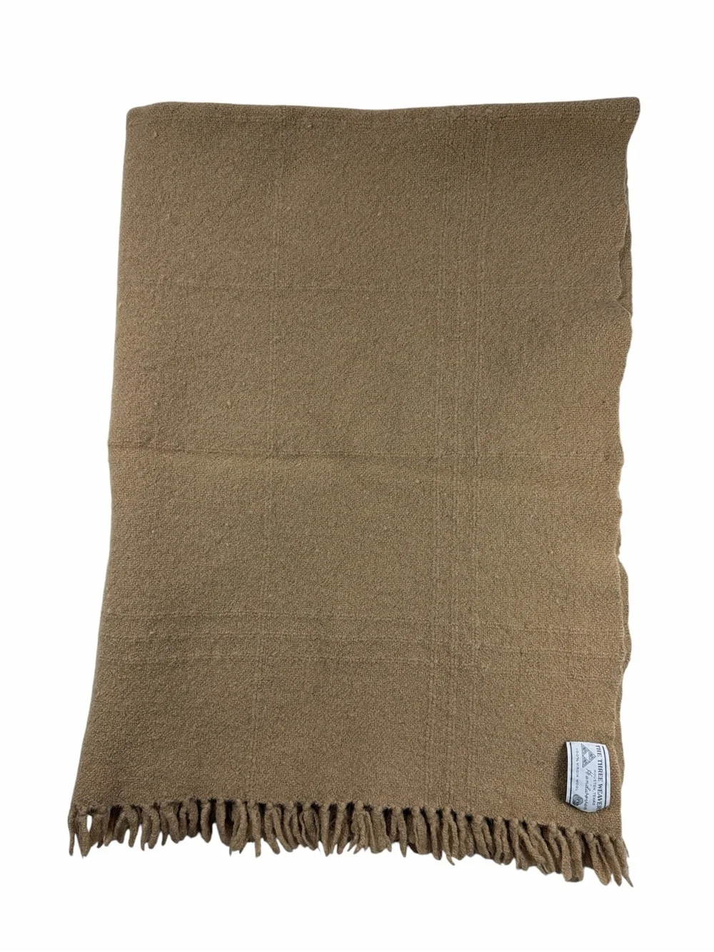 The Three Weavers Handwoven Fringe Throw Blanket 100% Virgin Wool Size 55